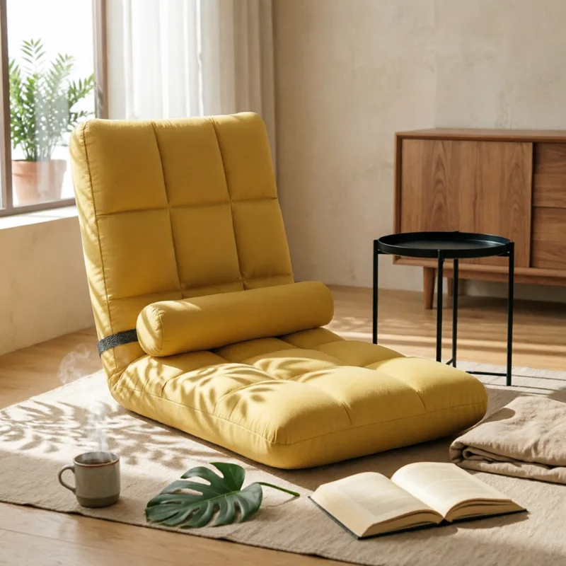 Office Furniture Home - เก้าอี้พักผ่อนแบบมีเบาะรองนั่ง เก้าอี้ปรับระดับได้ หุ้มผ้า ขอบโค้งมน เฟอร์นิเจอร์สำหรับบ้าน