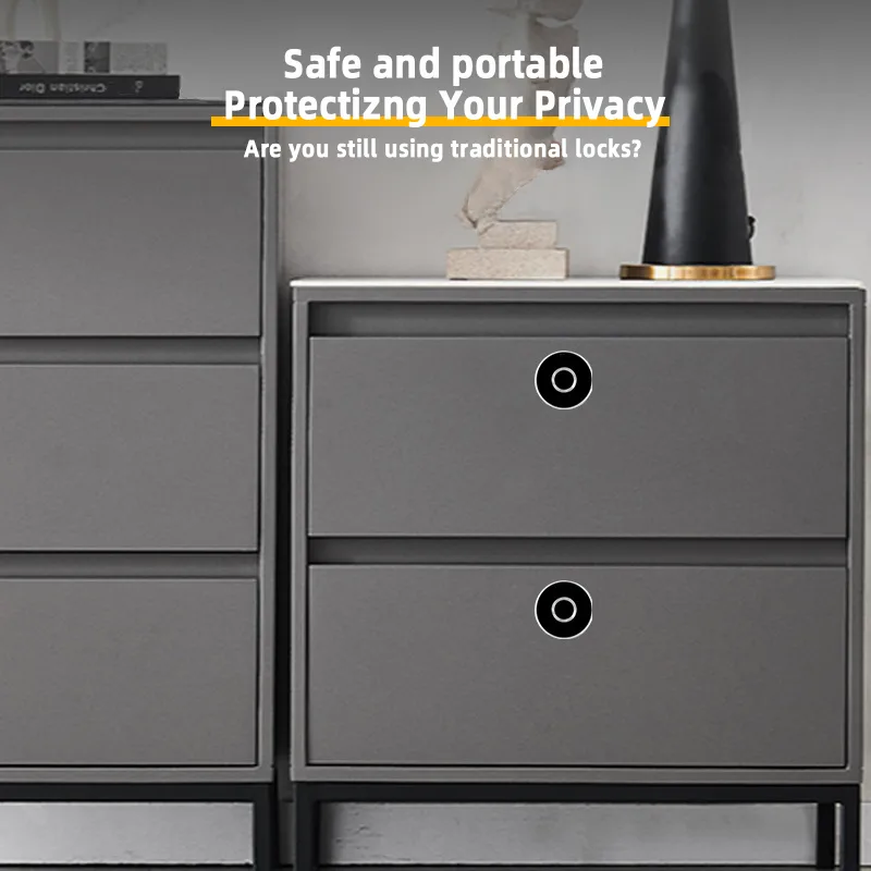 Office Furniture Filing Cabinets - กุญแจล็อคตู้เอกสารแบบใช้ลายนิ้วมืออัจฉริยะ ผลิตจากโลหะผสมสังกะสี สำหรับตู้เอกสารและเฟอร์นิเจอร์