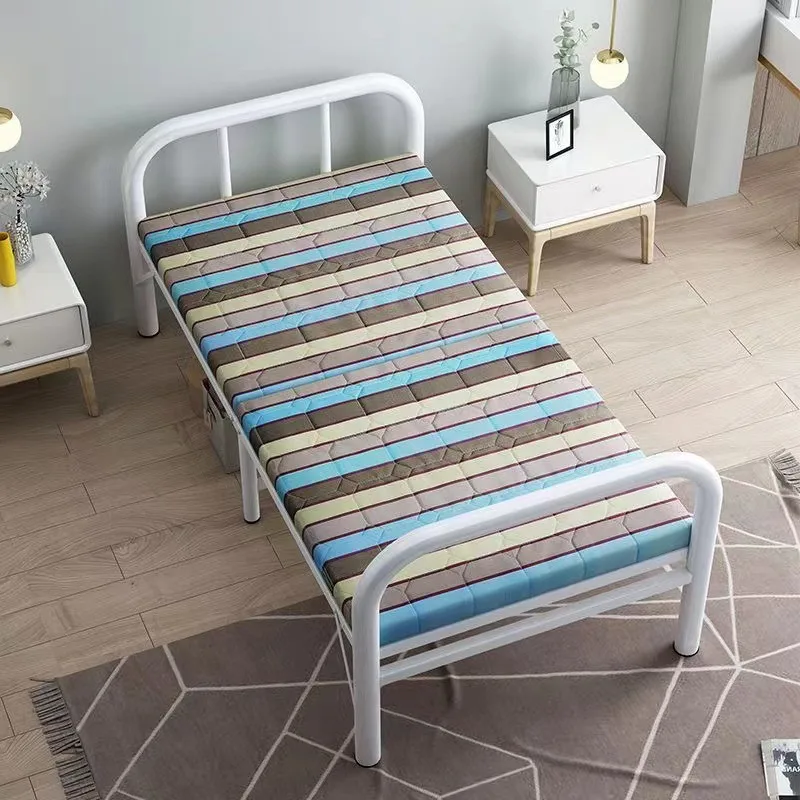 Office Furniture Modern - เตียงพับแบบพกพา ขนาดเดี่ยวและคู่ สำหรับพักกลางวัน พักผ่อน ใช้ในบ้าน สำนักงาน