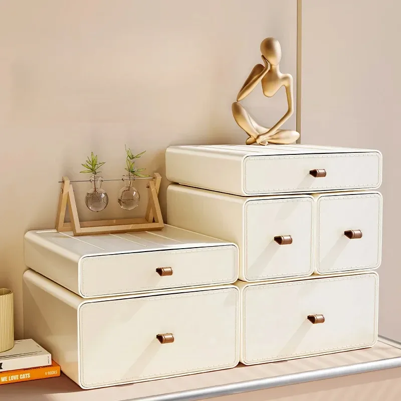 Office Furniture Filing Cabinets - เดสก์ท็อปกล่องเก็บ STACKABLE Office โต๊ะลิ้นชักและอุปกรณ์เสริมสําหรับ Make Up