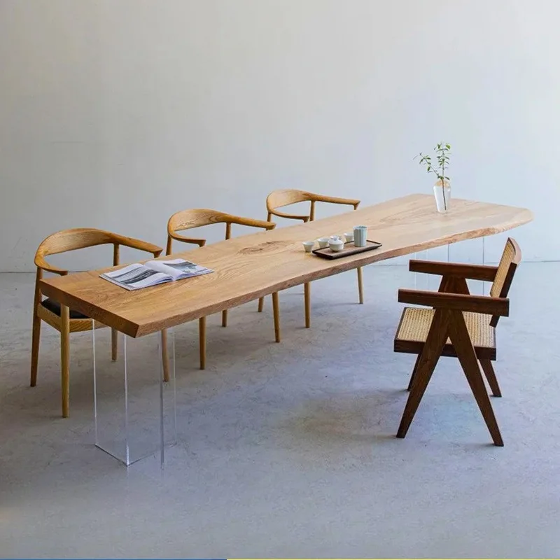 โต๊ะลอยอะคริลิคไม้เนื้อแข็งสไต - Office Furniture Modern บทวิจารณ์และราคา