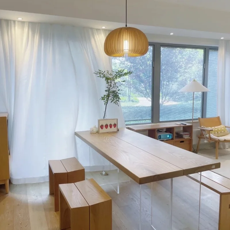 โต๊ะลอยอะคริลิคไม้เนื้อแข็งสไต - Office Furniture Modern บทวิจารณ์และราคา