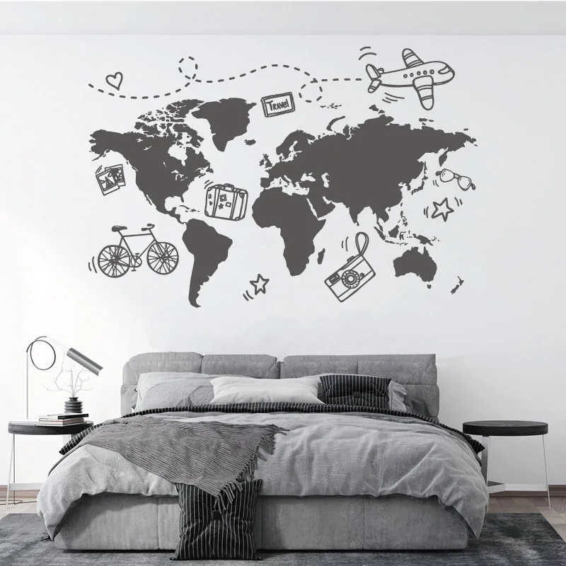 Go Travel World สติกเกอร์ติดผน - Office Furniture To Go บทวิจารณ์และราคา
