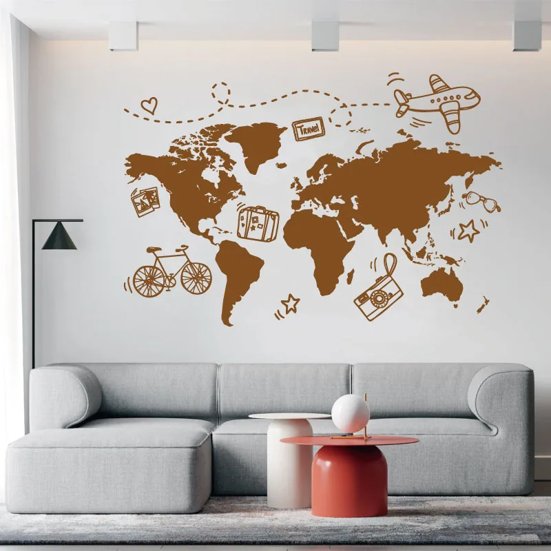 Go Travel World สติกเกอร์ติดผน - Office Furniture To Go บทวิจารณ์และราคา