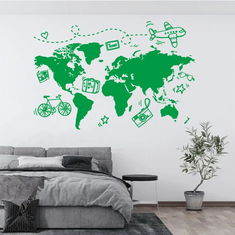 Go Travel World สติกเกอร์ติดผน - Office Furniture To Go บทวิจารณ์และราคา