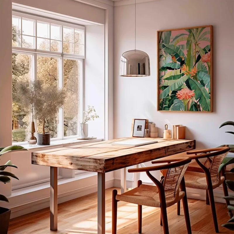 1 ชิ้น โปสเตอร์ผ้าใบลายทรอปิคอ - Office Furniture Home บทวิจารณ์และราคา