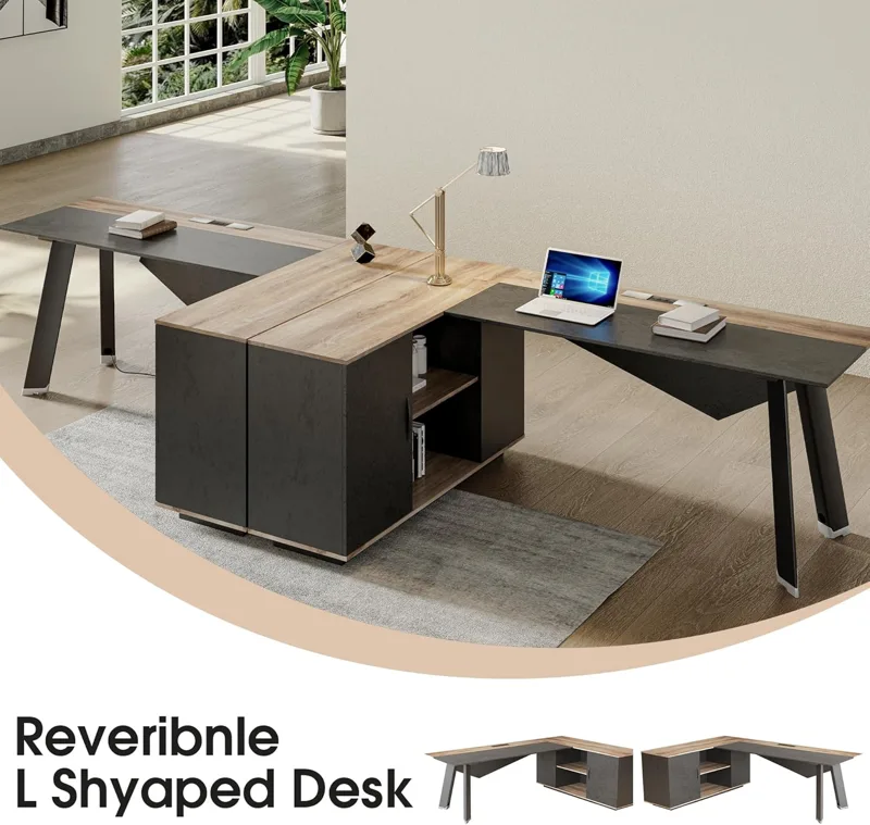 โต๊ะทำงานผู้บริหารรูปตัว L ขนา - Office Furniture Filing Cabinets บทวิจารณ์และราคา