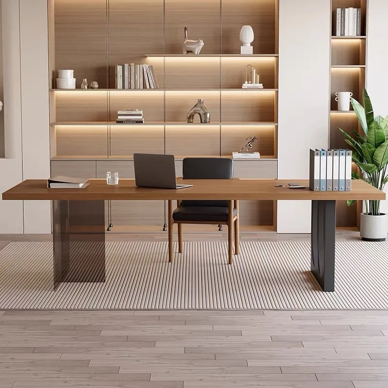 โต๊ะทำงานไม้ลอยน้ำอะคริลิกสไตล - Office Furniture Home บทวิจารณ์และราคา